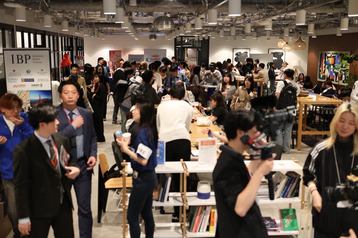 LinkedIn Student Career Week 出展ブースの様子(前回開催)